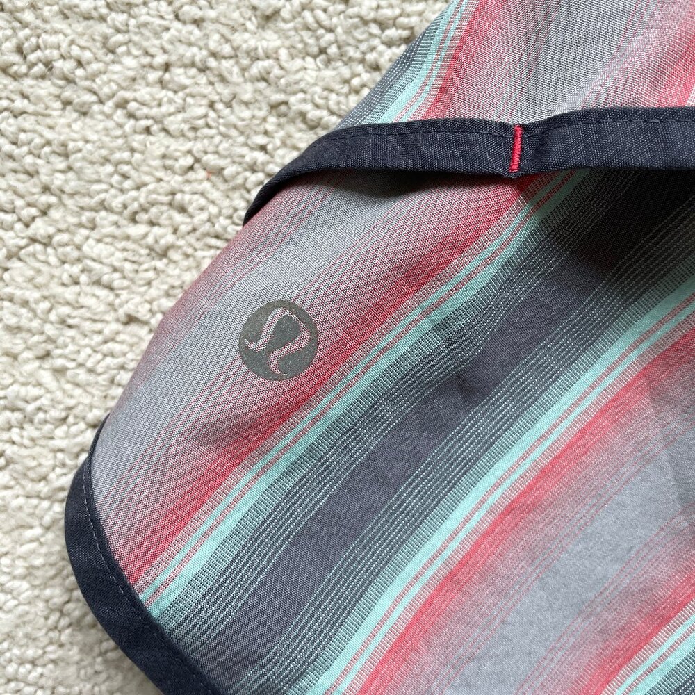 EUC Lululemon Speed Shorts 8 2.5” Alarming Ombre striped lined running orange - Picture 3 of 5